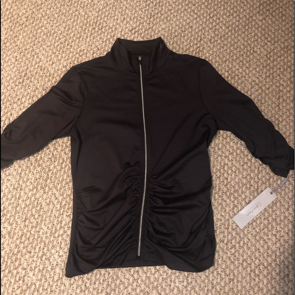 women’s calvin klein zip-up